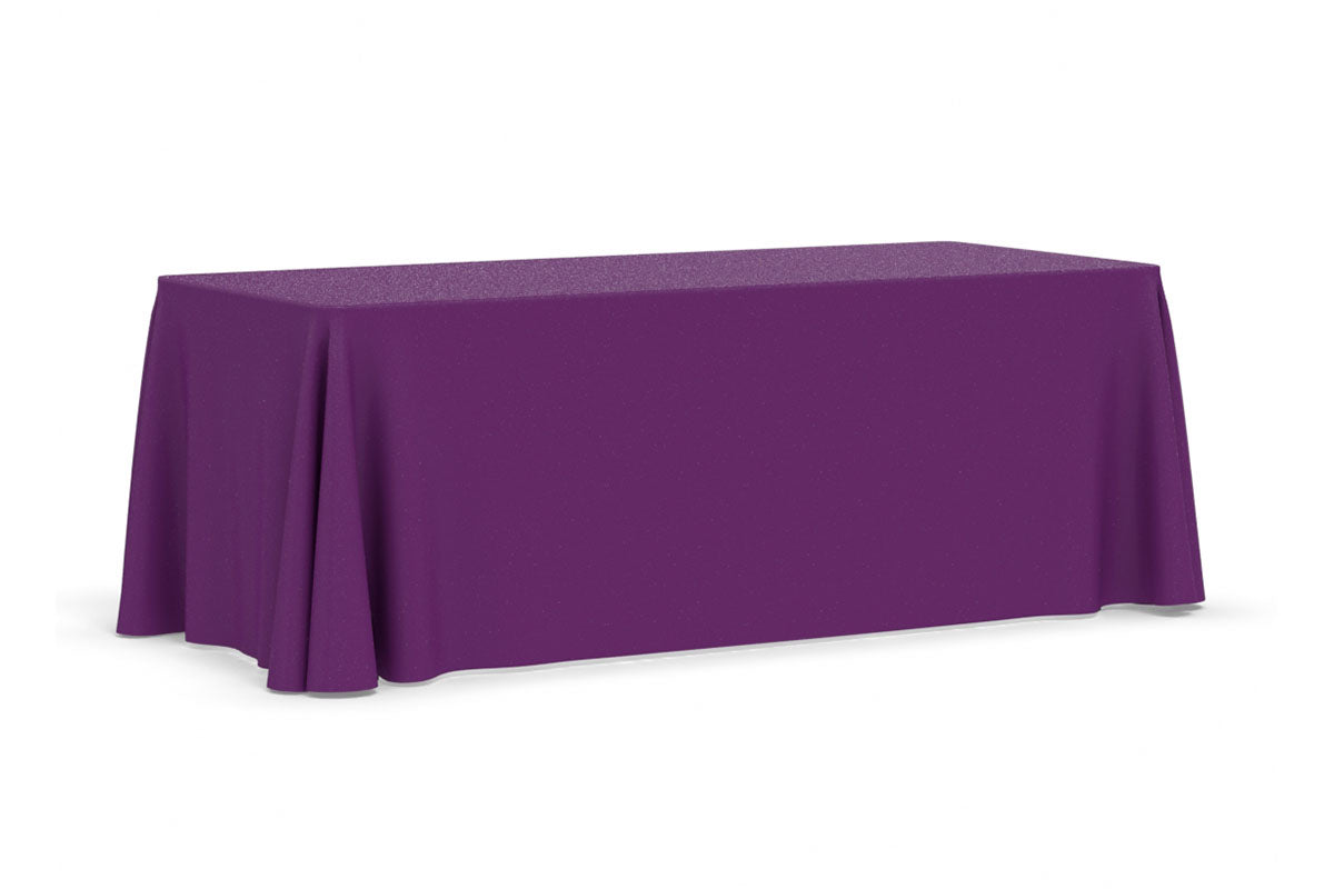 FabriCover - 3-Sided 6' Table in Purple (PMS 260) Fabric