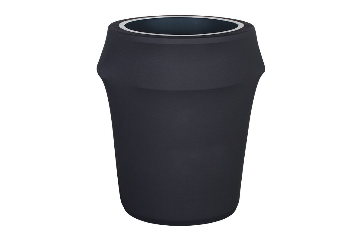 Trash Can Cover - 44 Gallon in Yellow (PMS 115) Stretch Fabric