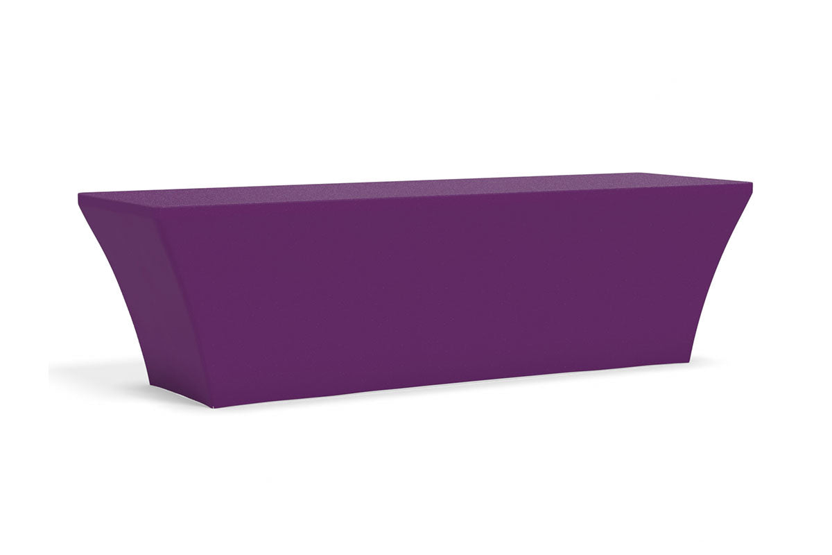 Tru-Fit Table Cover - 3-Sided 8' Table in Purple (PMS 260) Fabric