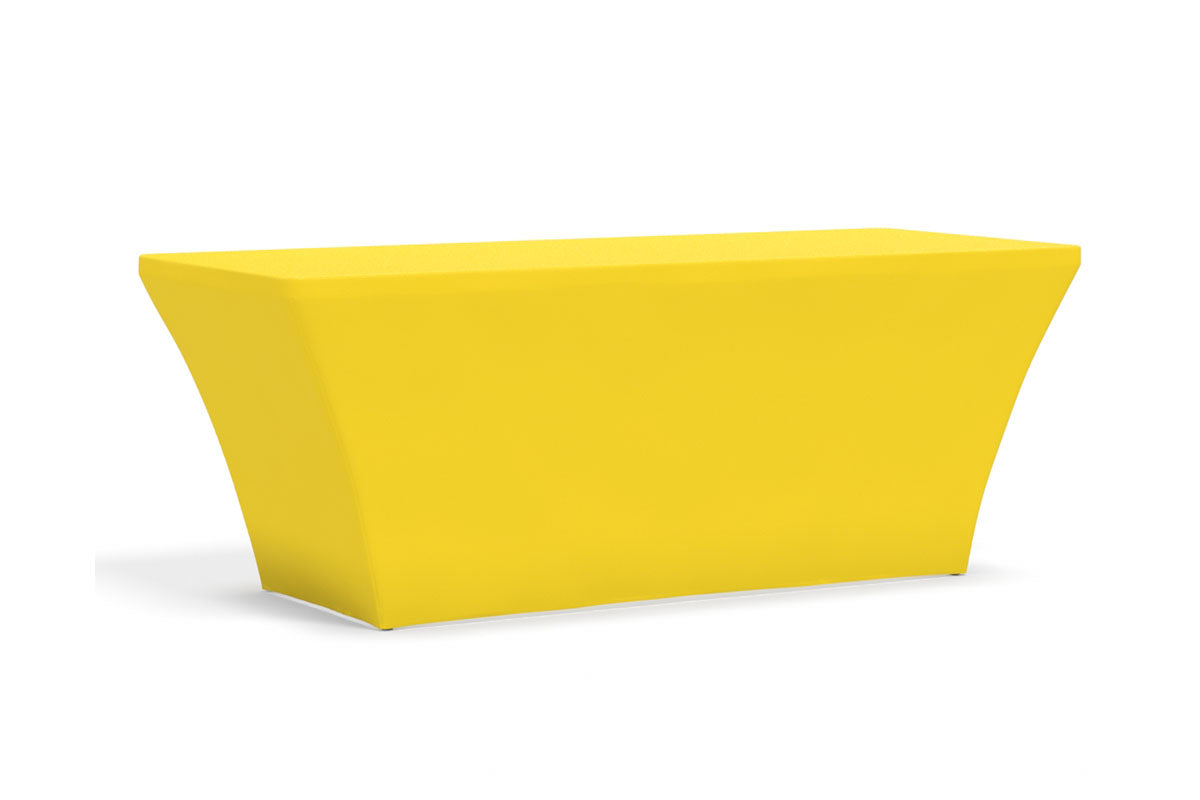 Tru-Fit Table Cover - 4-Sided 6' Table in Yellow (PMS 115) Fabric