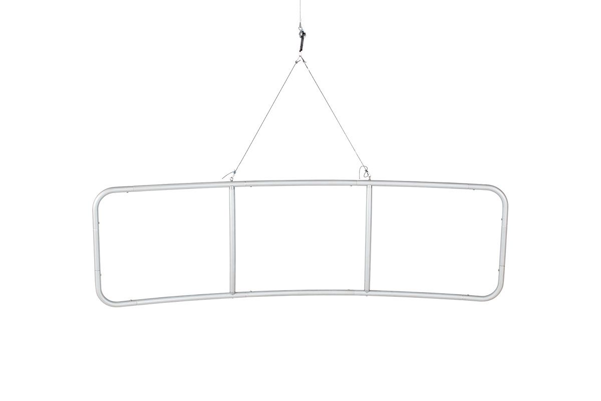 Cloud 3.0 - 2D Curved 15'w x 3'h - Frame in Standard Case