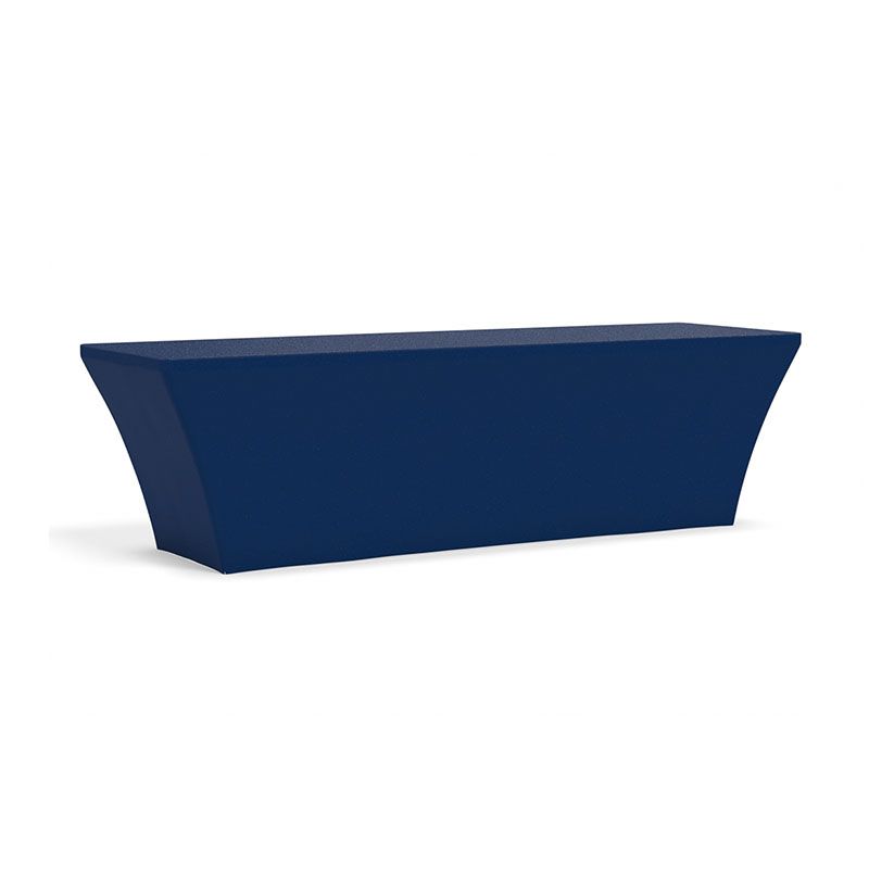 Tru-Fit Table Cover - 3-Sided 8' Table in Navy Blue (PMS 295) Fabric