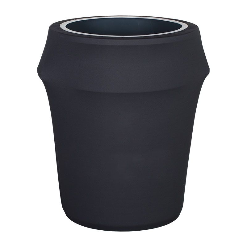 Trash Can Cover - 44 Gallon in Charcoal (PMS Cool Gray 11) Stretch Fabric