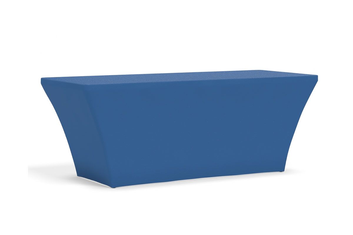 Tru-Fit Table Cover - 3-Sided 6' Table in Concord Blue (PMS 653) Fabric