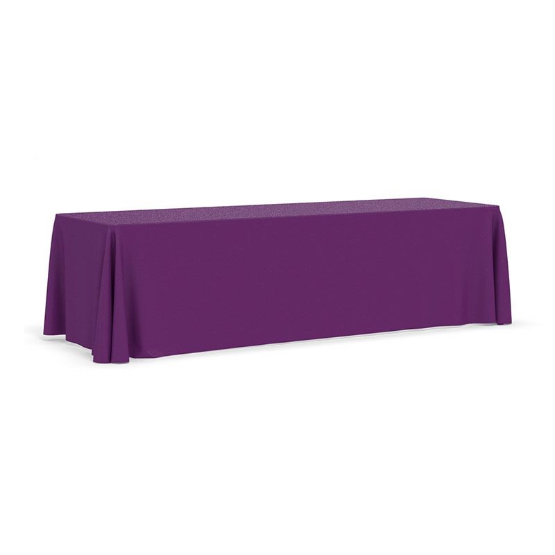 FabriCover - 4-Sided 8' Table in Purple (PMS 260) Fabric