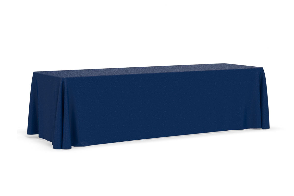 FabriCover - 4-Sided 8' Table in Navy Blue (PMS 295) Fabric