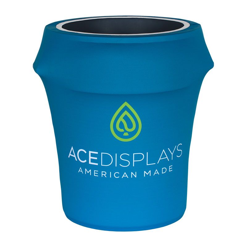 Trash Can Cover - 55 Gallon with Dye-Sub Stretch Fabric Graphic