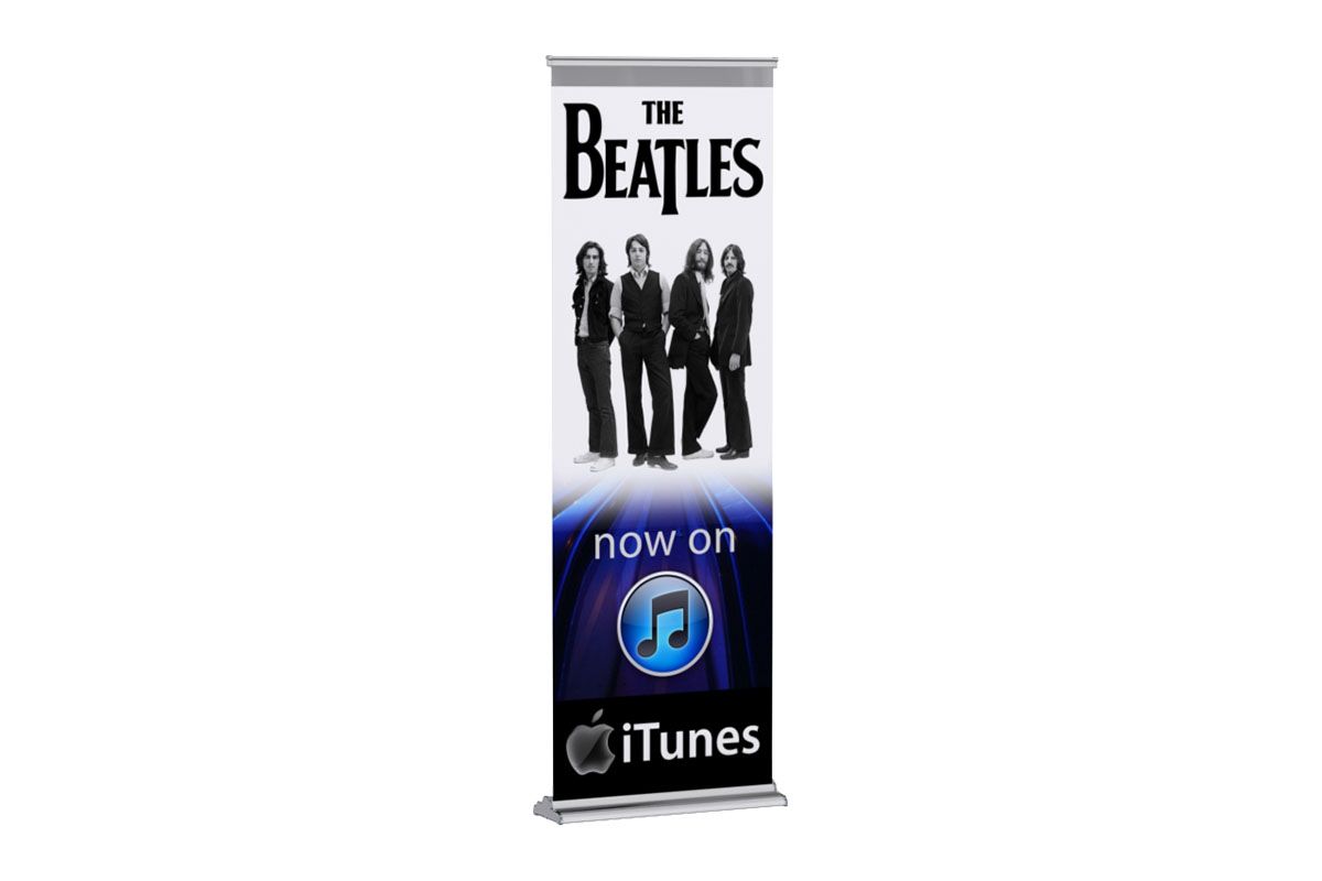 Super Stand Banner Stand - 24"w x 90"h Dye-Sub Fabric Replacement Graphic