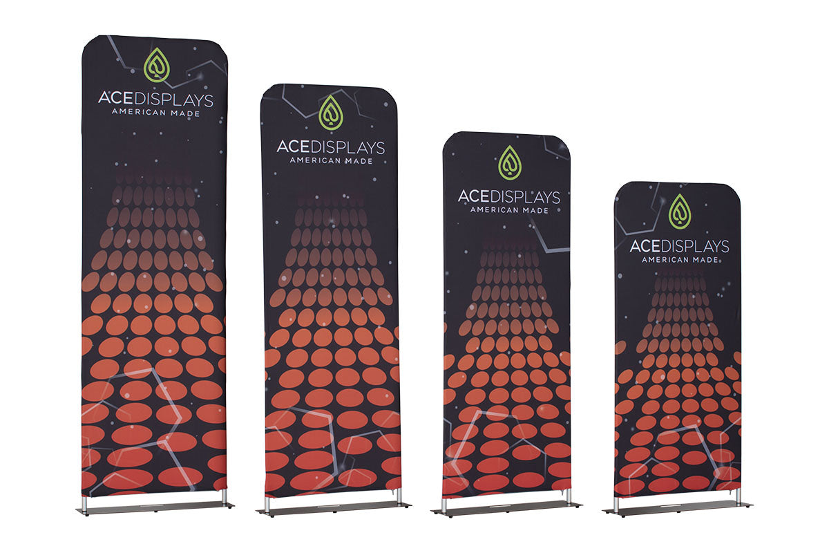 Tru-Fit Banner Stand - 36"w x 114"h Flat Double-Sided - Replacement Fabric Graphic