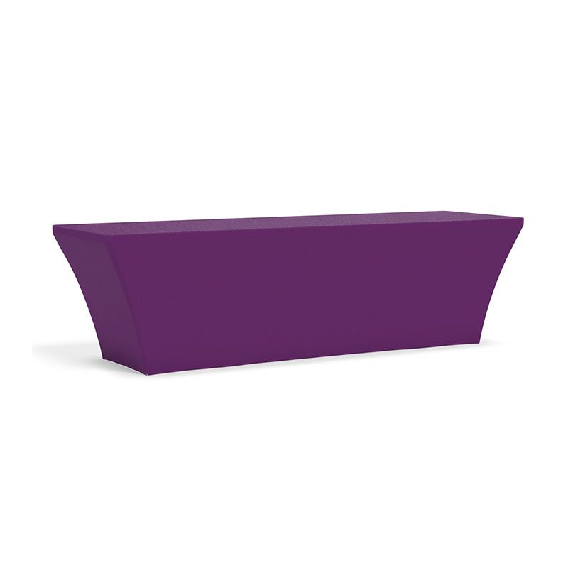 Tru-Fit Table Cover - 3-Sided 8' Table in Purple (PMS 260) Fabric